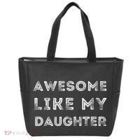 Fathers Day Awesome Like My Daughter Tote Bag thumb 0