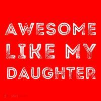 Fathers Day Awesome Like My Daughter Santa Hat thumb 1