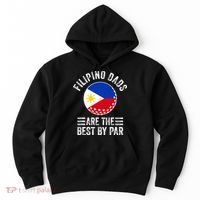 Filipino Dads Are The Best By Par Philippines Flag Golf Dad Hoodie thumb 0