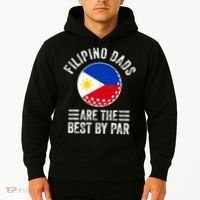 Filipino Dads Are The Best By Par Philippines Flag Golf Dad Hoodie thumb 2