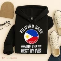 Filipino Dads Are The Best By Par Philippines Flag Golf Dad Hoodie thumb 4