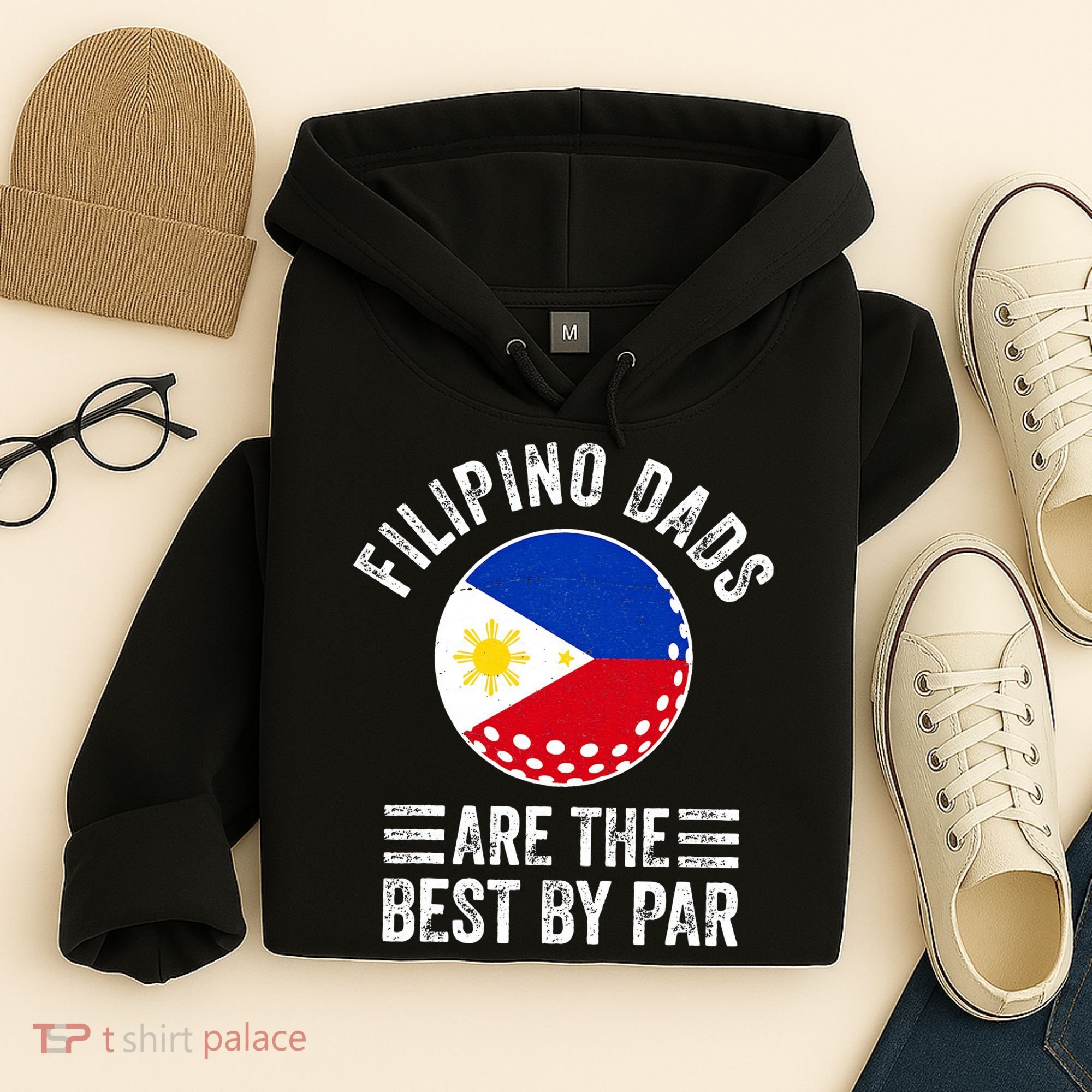 Filipino Dads Are The Best By Par Philippines Flag Golf Dad Hoodie