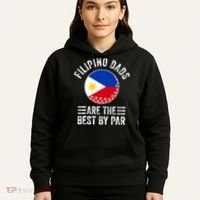 Filipino Dads Are The Best By Par Philippines Flag Golf Dad Hoodie thumb 5