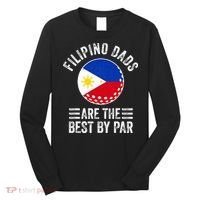 Filipino Dads Are The Best By Par Philippines Flag Golf Dad Long Sleeve Shirt thumb 0