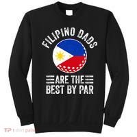 Filipino Dads Are The Best By Par Philippines Flag Golf Dad Sweatshirt thumb 0