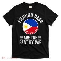 Filipino Dads Are The Best By Par Philippines Flag Golf Dad T-Shirt thumb 0