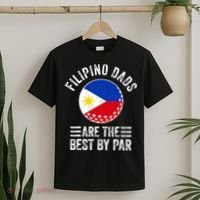 Filipino Dads Are The Best By Par Philippines Flag Golf Dad T-Shirt thumb 2