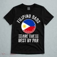 Filipino Dads Are The Best By Par Philippines Flag Golf Dad T-Shirt thumb 5