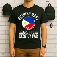 Filipino Dads Are The Best By Par Philippines Flag Golf Dad T-Shirt thumb 6