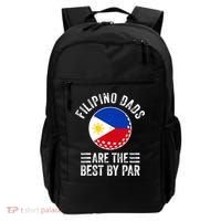 Filipino Dads Are The Best By Par Philippines Flag Golf Dad Backpack thumb 0