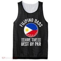 Filipino Dads Are The Best By Par Philippines Flag Golf Dad Mesh Reversible Basketball Jersey Tank thumb 0