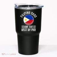 Filipino Dads Are The Best By Par Philippines Flag Golf Dad Tumbler thumb 0