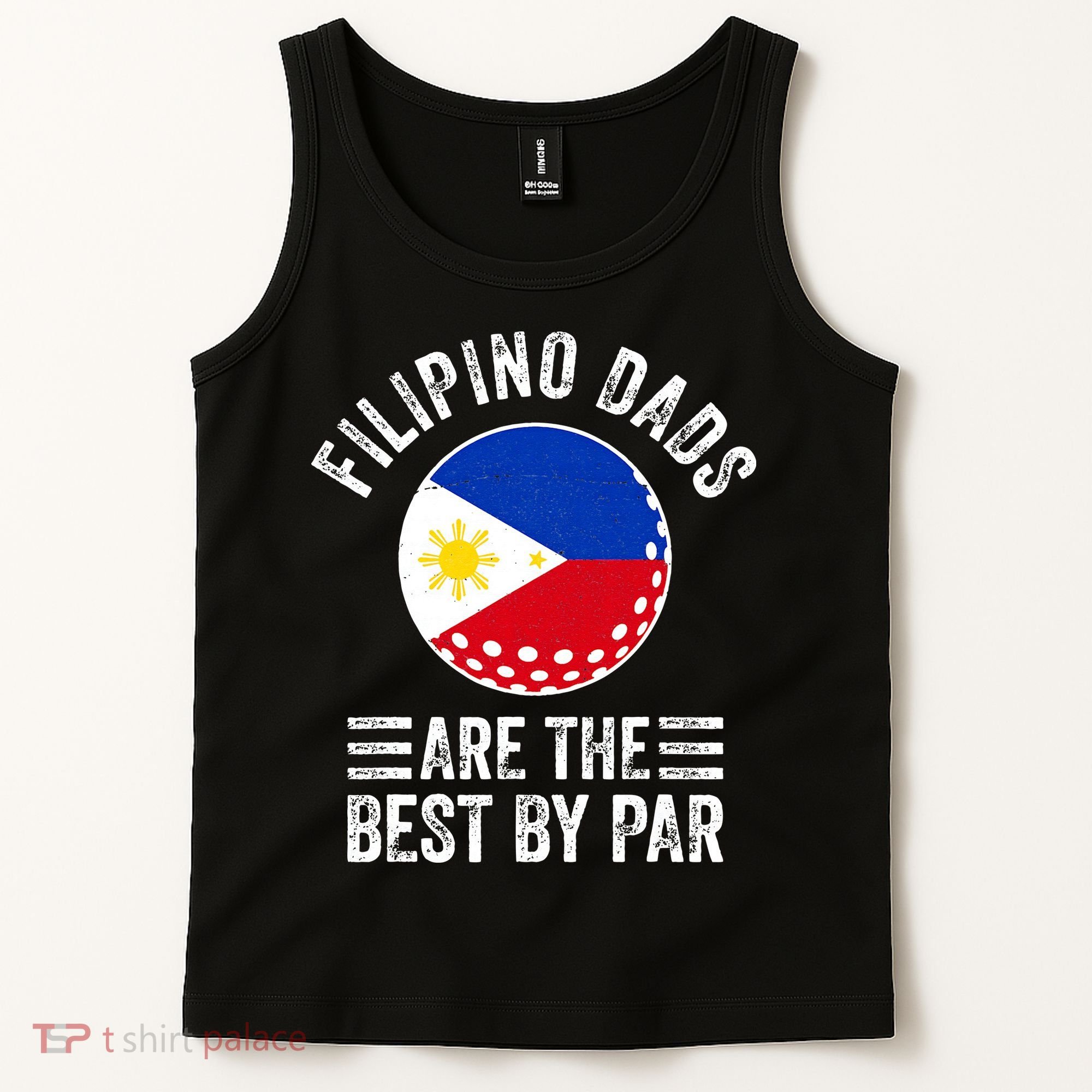 Filipino Dads Are The Best By Par Philippines Flag Golf Dad Tank Top