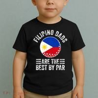 Filipino Dads Are The Best By Par Philippines Flag Golf Dad Toddler T-Shirt thumb 2