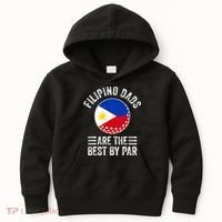 Filipino Dads Are The Best By Par Philippines Flag Golf Dad Kids Hoodie thumb 0