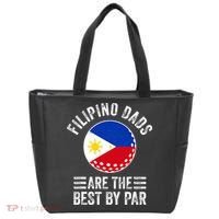 Filipino Dads Are The Best By Par Philippines Flag Golf Dad Tote Bag thumb 0
