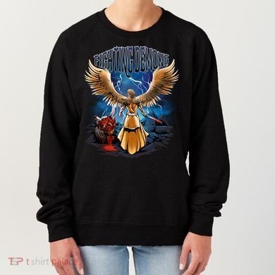 Fighting Demons Angel In Action Women's Sweatshirt
