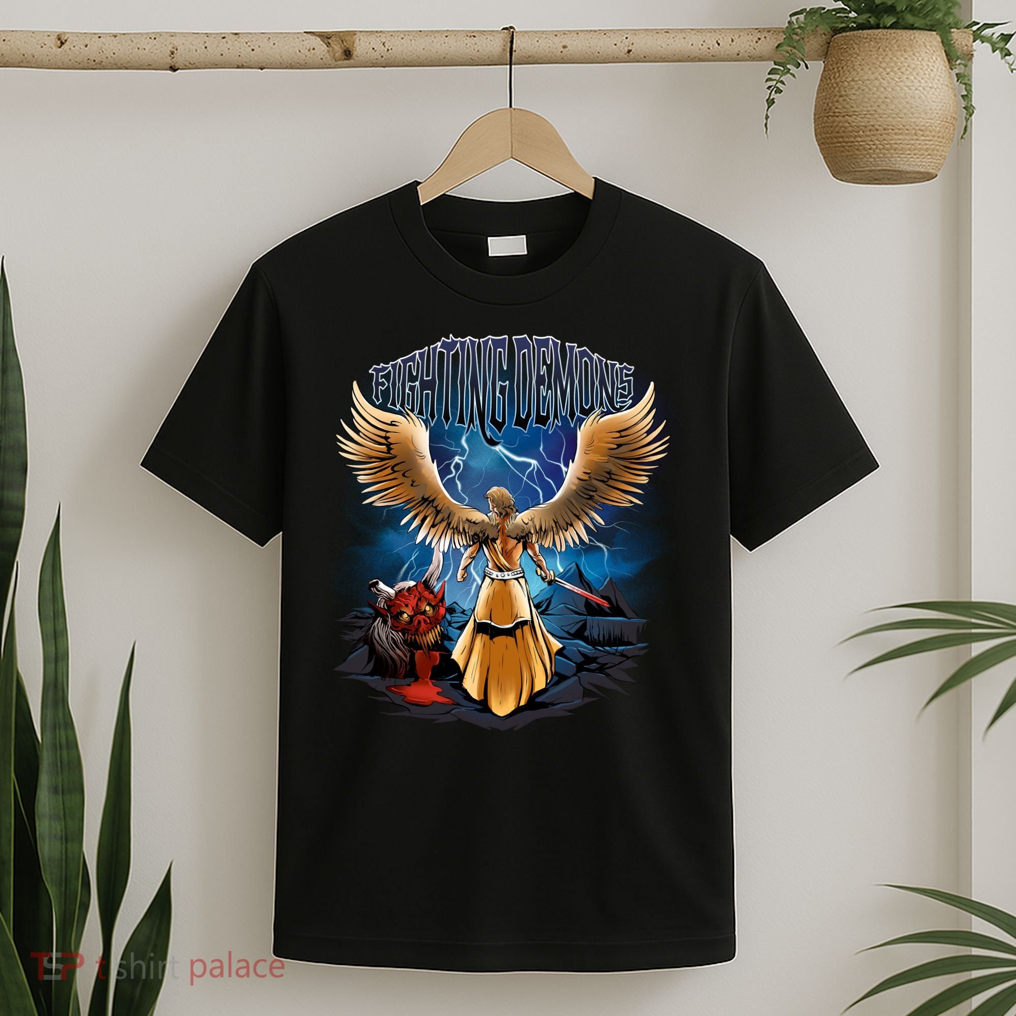 Fighting Demons Angel In Action T-Shirt