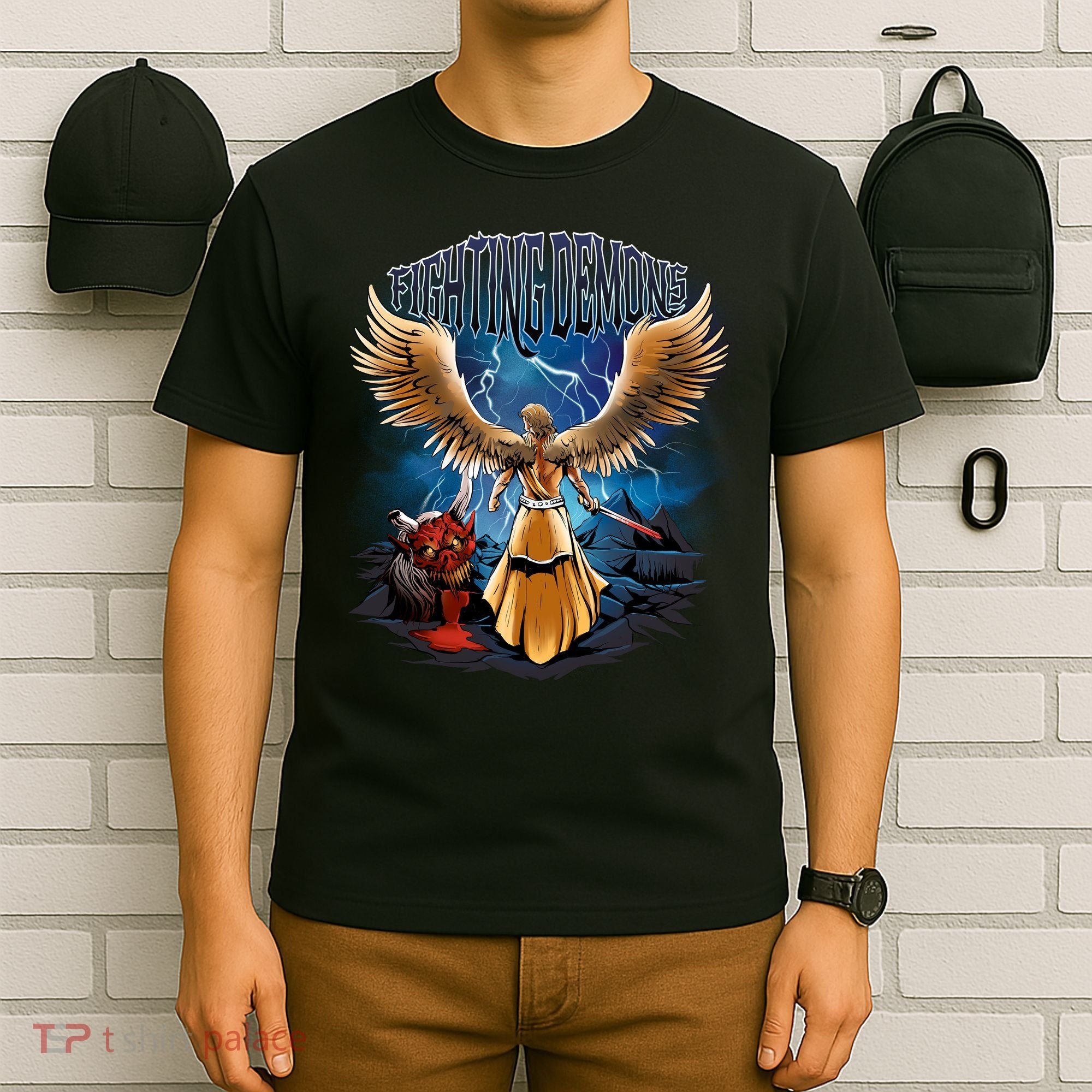 Fighting Demons Angel In Action T-Shirt