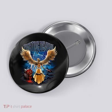 Fighting Demons Angel In Action Button