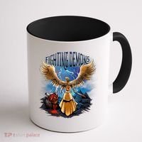 Fighting Demons Angel In Action Coffee Mug thumb 1
