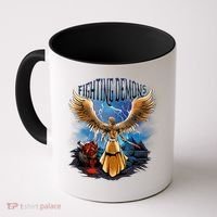 Fighting Demons Angel In Action Coffee Mug thumb 0