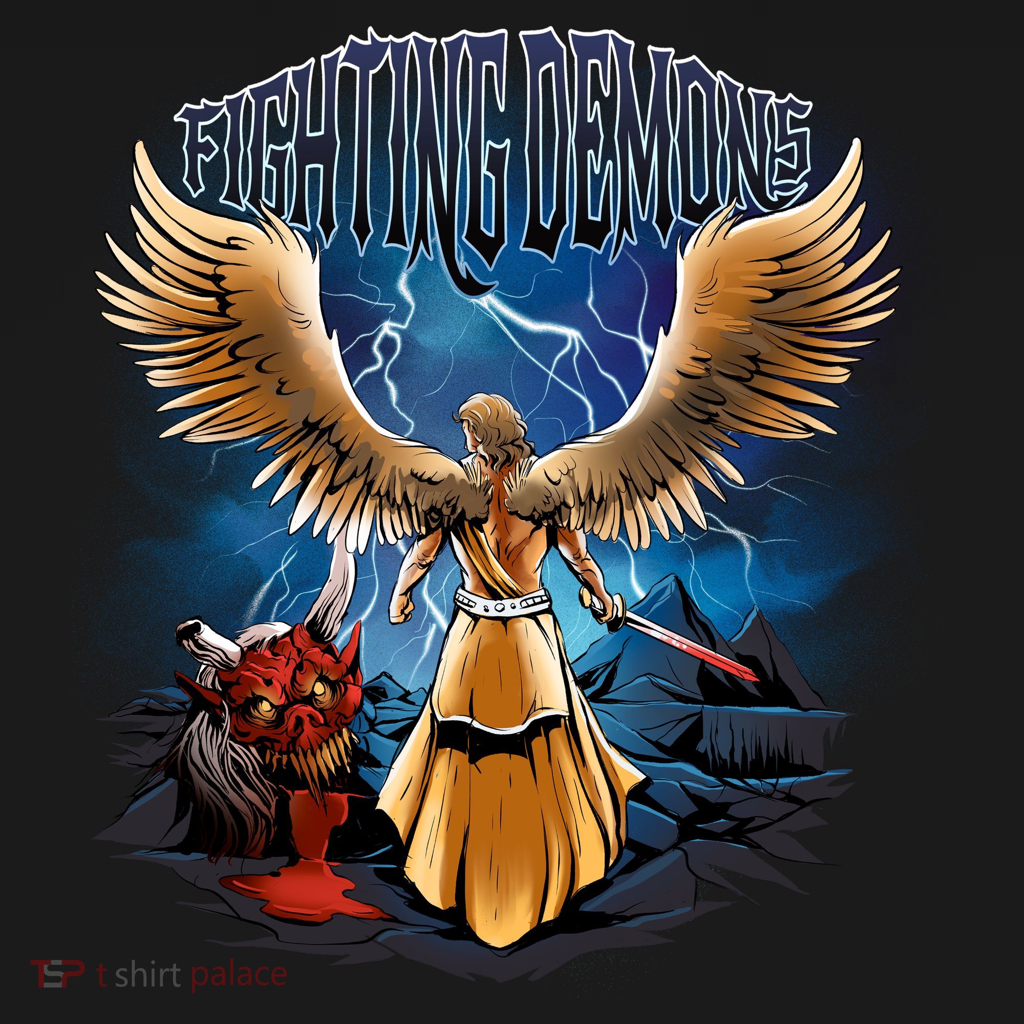 Fighting Demons Angel In Action Pajama Set