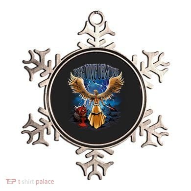 Fighting Demons Angel In Action Ornament