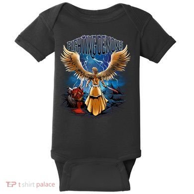 Fighting Demons Angel In Action Baby Bodysuit