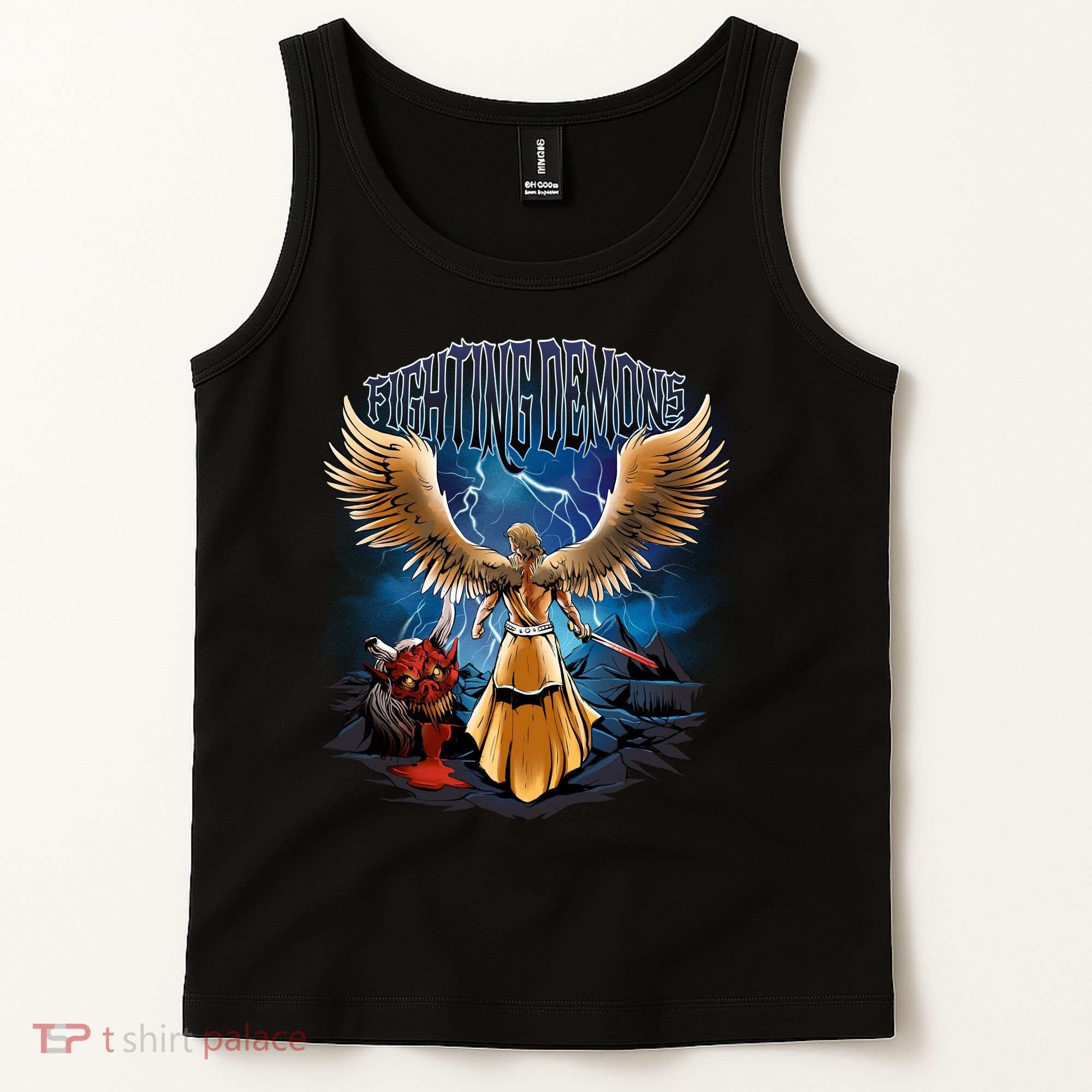 Fighting Demons Angel In Action Tank Top