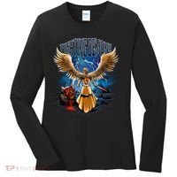 Fighting Demons Angel In Action Women's Long Sleeve Shirt thumb 0