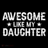 Funny Dad Awesome Like My Daughter Daddy FatherS Day Ornament thumb 1