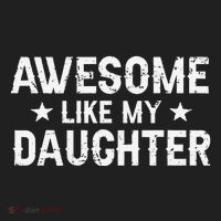 Funny Dad Awesome Like My Daughter Daddy FatherS Day Hat thumb 2