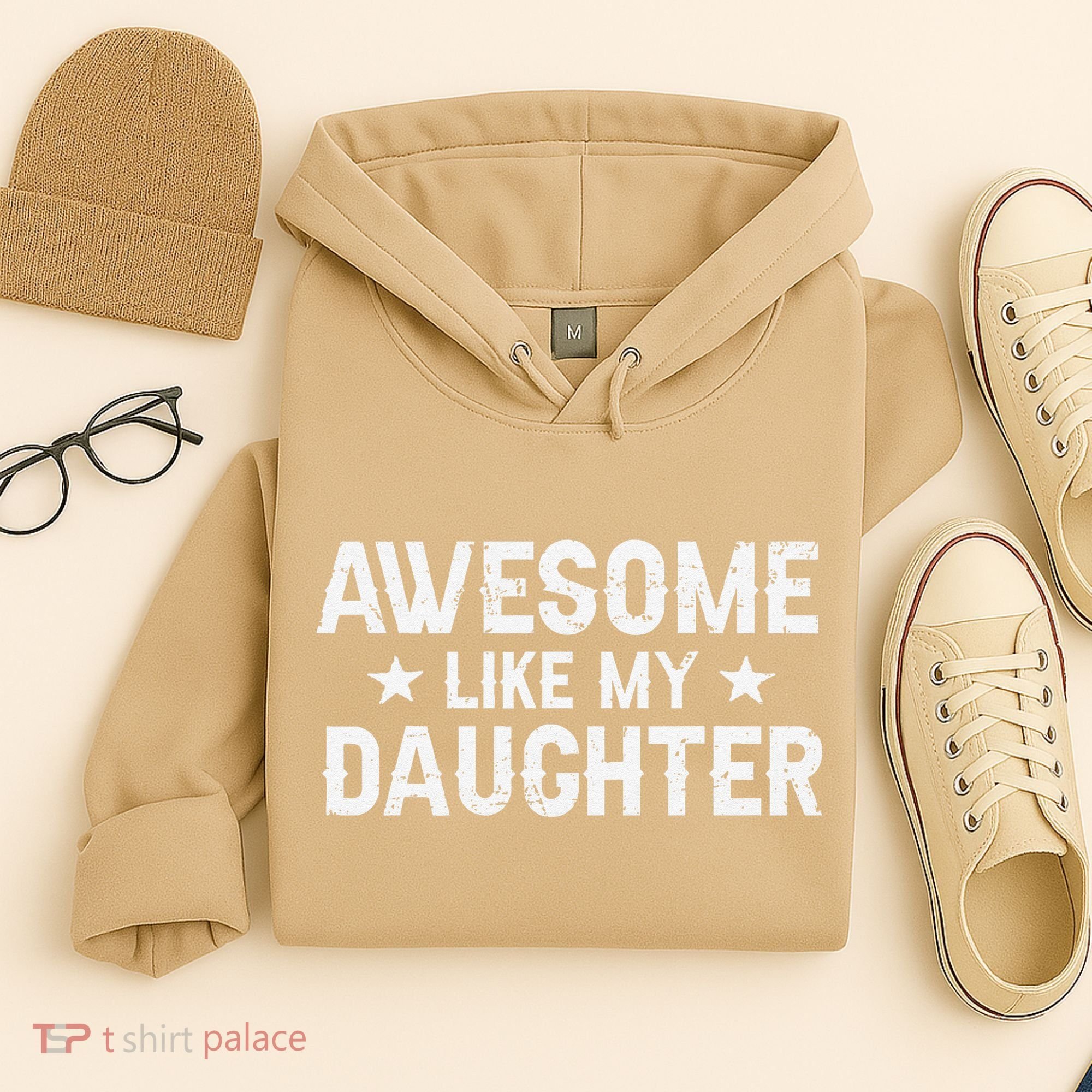 Funny Dad Awesome Like My Daughter Daddy FatherS Day Hoodie