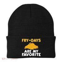 Fry Days Are My Favorite Funny French Fries Gift Beanie thumb 0
