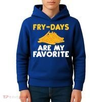 Fry Days Are My Favorite Funny French Fries Gift Kids Hoodie thumb 4