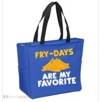 Fry Days Are My Favorite Funny French Fries Gift Tote Bag thumb 2