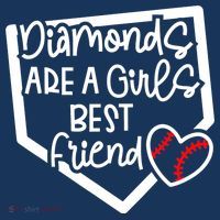 Funny Diamonds Are A Girls Best Friend Baseball Softball Mom Women's Hoodie thumb 2