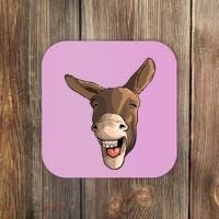 Funny Donkey Art For Donkey Lover Farm Animal Coaster thumb 0