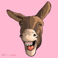 Funny Donkey Art For Donkey Lover Farm Animal Coaster thumb 2