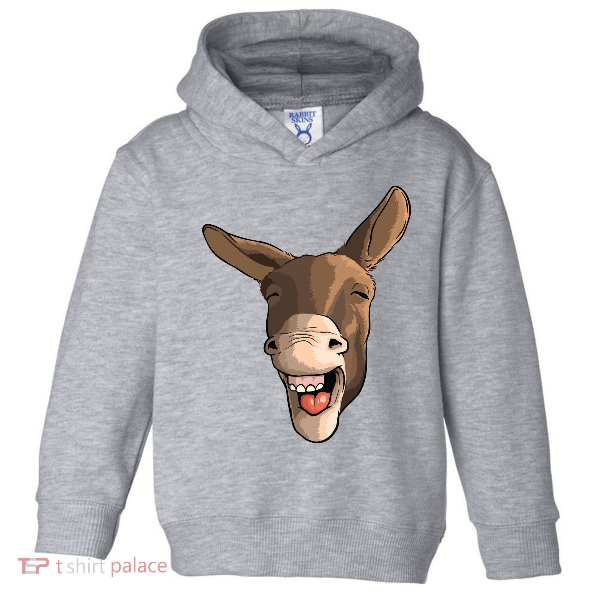 Funny Donkey Art For Donkey Lover Farm Animal Toddler Hoodie