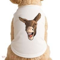 Funny Donkey Art For Donkey Lover Farm Animal Doggie Tank thumb 0