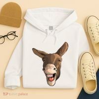 Funny Donkey Art For Donkey Lover Farm Animal Hoodie thumb 4