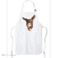 Funny Donkey Art For Donkey Lover Farm Animal Apron thumb 0