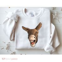 Funny Donkey Art For Donkey Lover Farm Animal Sweatshirt thumb 2