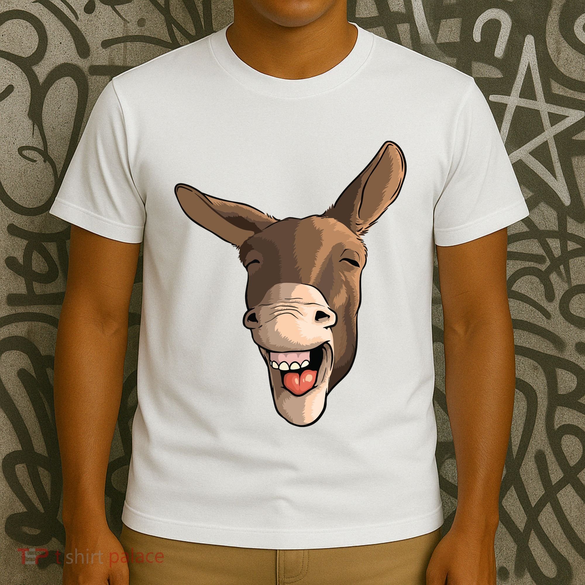 Funny Donkey Art For Donkey Lover Farm Animal T-Shirt