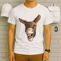 Funny Donkey Art For Donkey Lover Farm Animal T-Shirt thumb 6