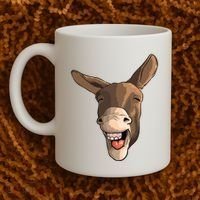 Funny Donkey Art For Donkey Lover Farm Animal Coffee Mug thumb 2