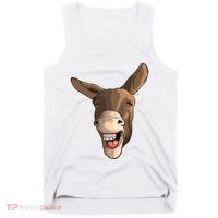 Funny Donkey Art For Donkey Lover Farm Animal Tank Top thumb 0