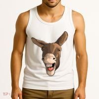 Funny Donkey Art For Donkey Lover Farm Animal Tank Top thumb 3